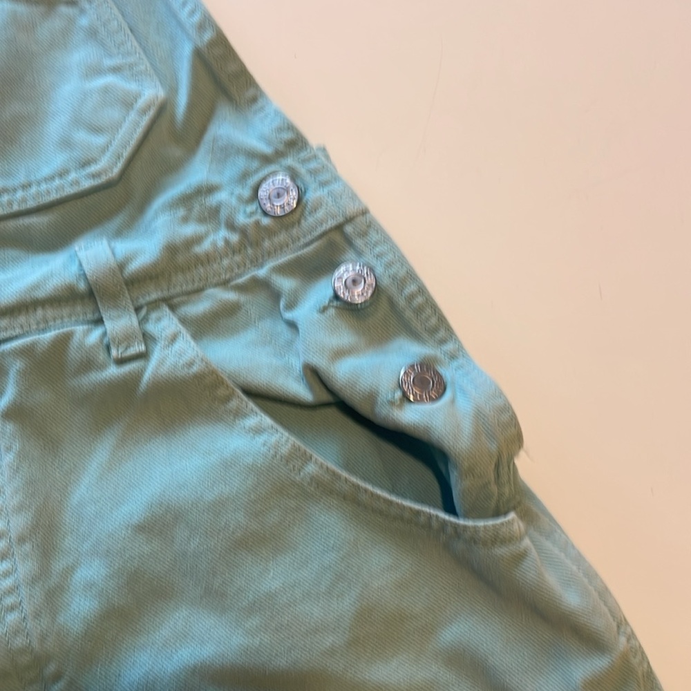Seafoam Guess Overalls - Picture 5 of 7